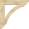 Ekena Millwork Thorton Slat Rough Sawn Bracket w/ Offset Brace, Douglas Fir, 8"W x 40"D x 40"H BKT0806X40X40THR06RDF - alternate 2